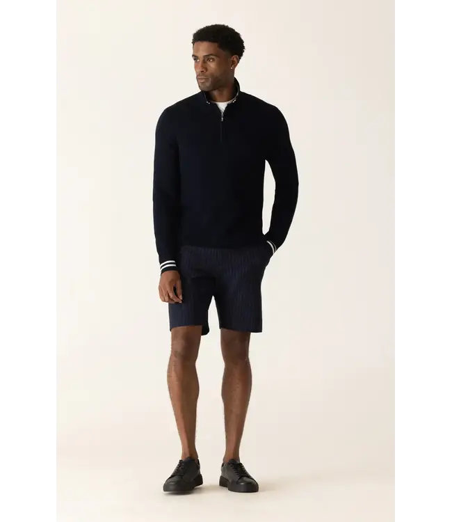 Modern Fit Indigo/Blue Striped Shorts