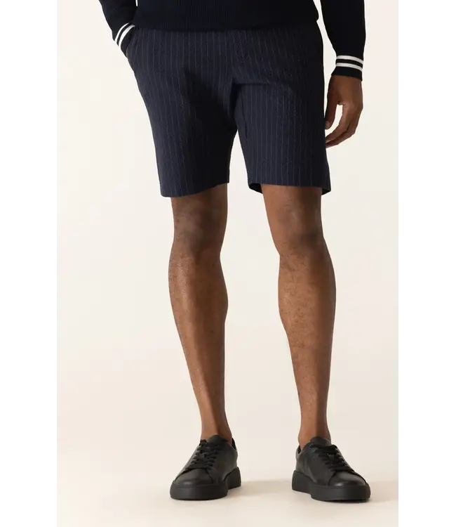 Modern Fit Indigo/Blue Striped Shorts