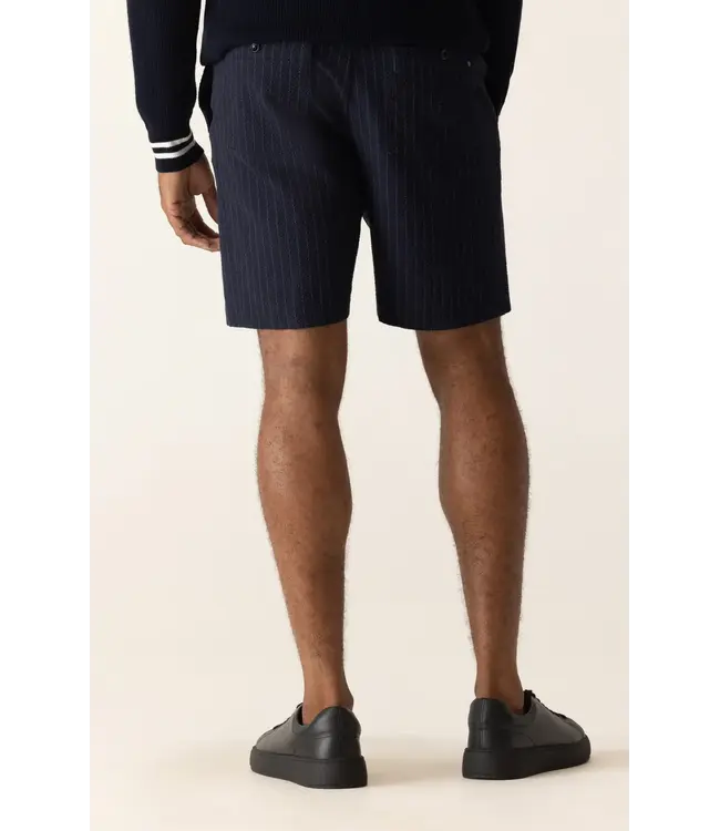 Modern Fit Indigo/Blue Striped Shorts