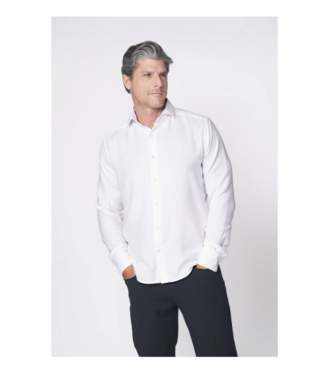 7 DOWNIE Modern Fit White Stetch Shirt