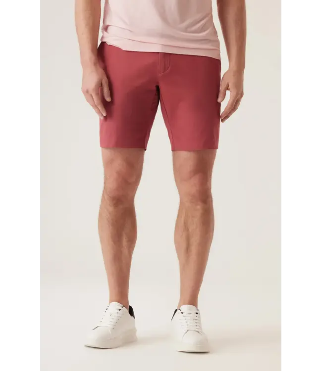 Modern Fit Red Galaxy Bermuda Shorts