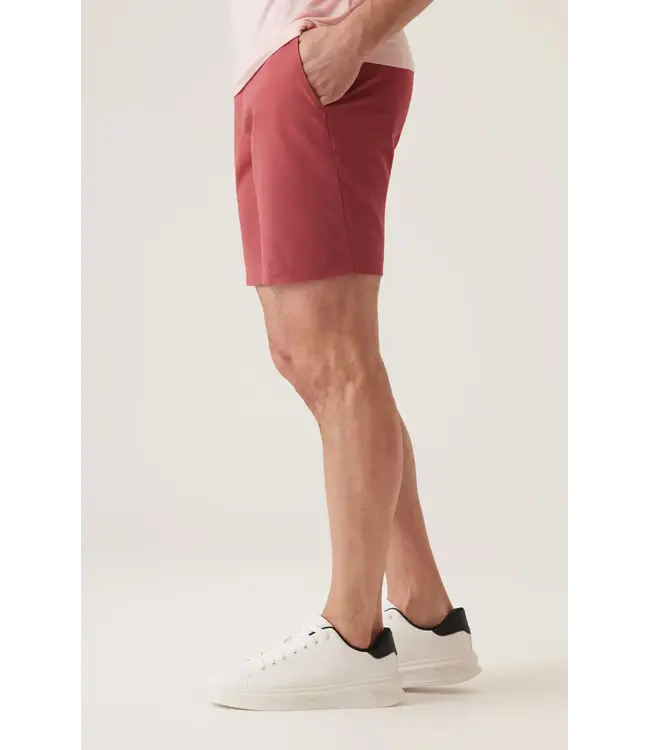 Modern Fit Red Galaxy Bermuda Shorts