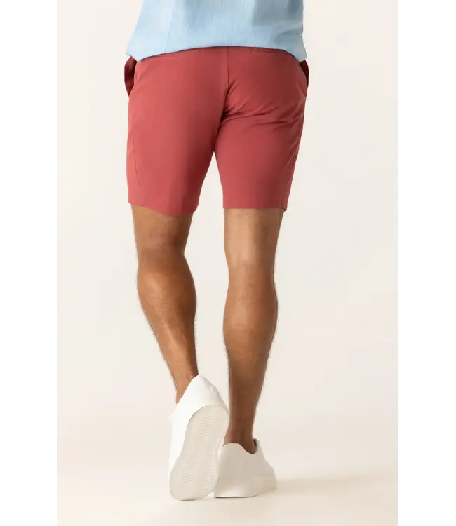 Modern Fit Red Galaxy Bermuda Shorts