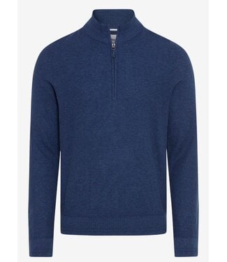 BRAX Mid Blue 1/4 Zip Sweater