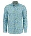 Modern Fit Blue Watercolor Lilly Shirt