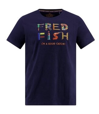 A FISH NAMED FRED Navy Fred Fish T-Shirt