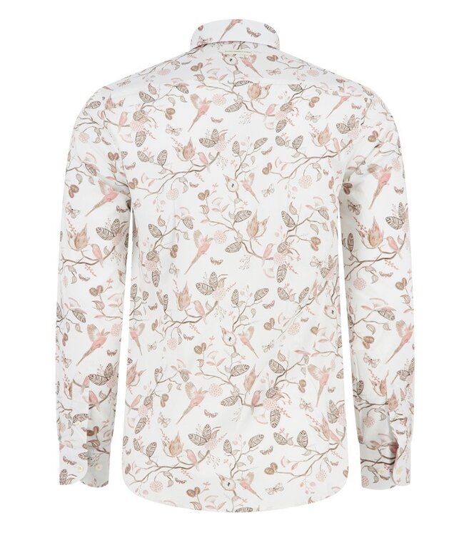Modern Fit Sand Birdy Blooms Shirt