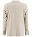 Slim Fit Sand Linen Look Blazer