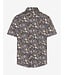 Modern Fit Denim Blue Floral Print Shirt