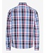 Modern Fit Blue Burgundy Plaid Shirt