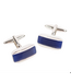 DION Rectangle Blue Insert  Cufflinks