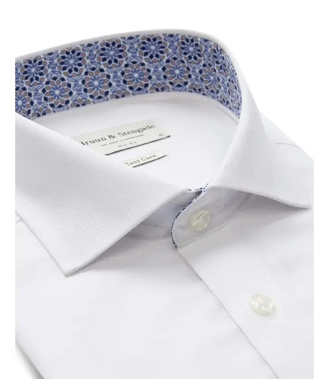 Slim Fit White Oxford Albin Shirt