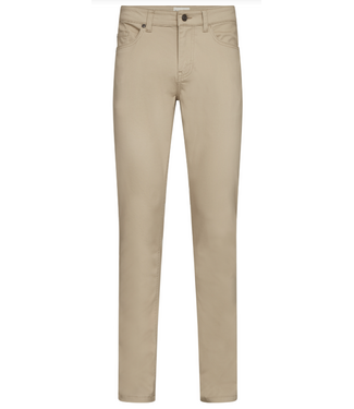BRUUN & STENGADE Modern Fit Beige Pietro 5 Pocket Pants