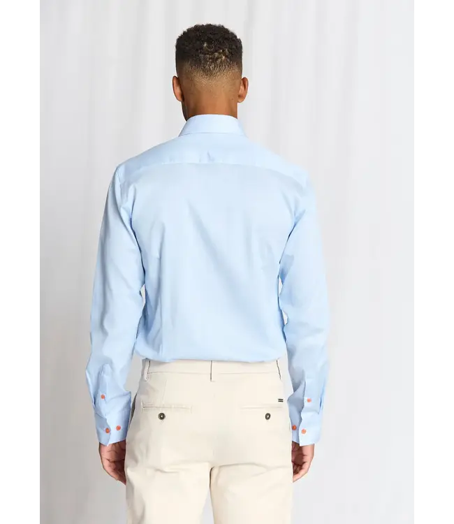 Slim Fit Blue Bengal Striped Wael Shirt