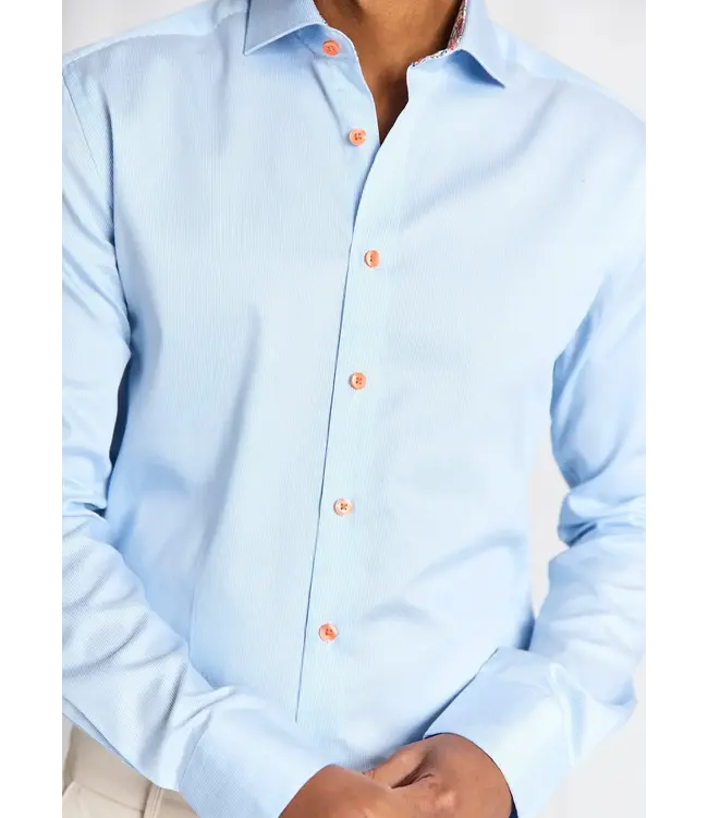 Slim Fit Blue Bengal Striped Wael Shirt