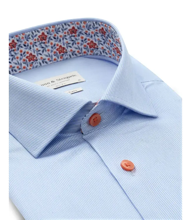 Slim Fit Blue Bengal Striped Wael Shirt