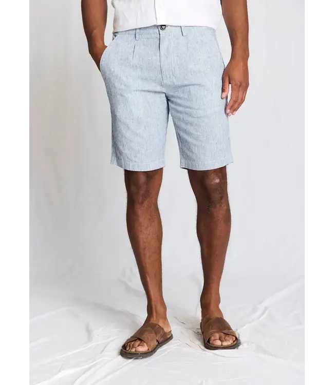 Modern Fit Navy/White Striped Darion Shorts