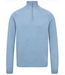 Light Blue Ilario 1/4 Zip Sweater