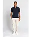 Navy Self Striped Santino Polo
