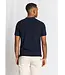 Navy Self Striped Santino Polo