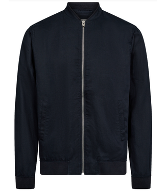 BRUUN & STENGADE Navy Izaro Bomber Jacket