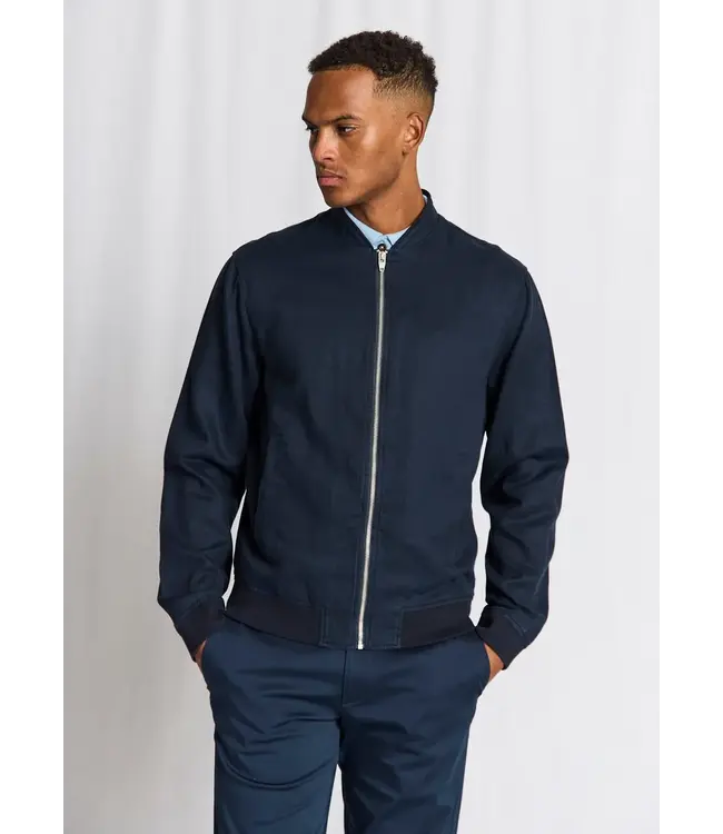 Navy Izaro Bomber Jacket
