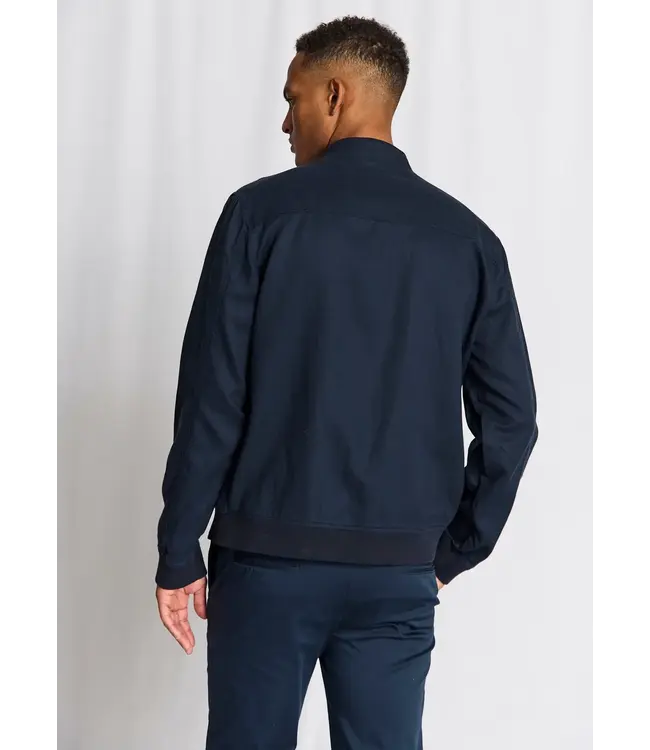 Navy Izaro Bomber Jacket