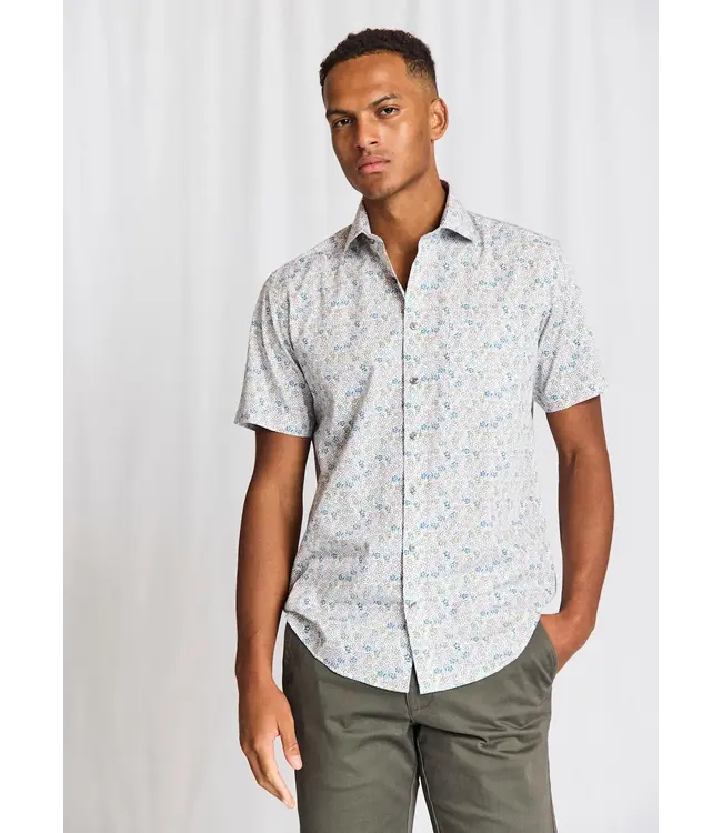 Modern Fit Daisy Print Luka Shirt