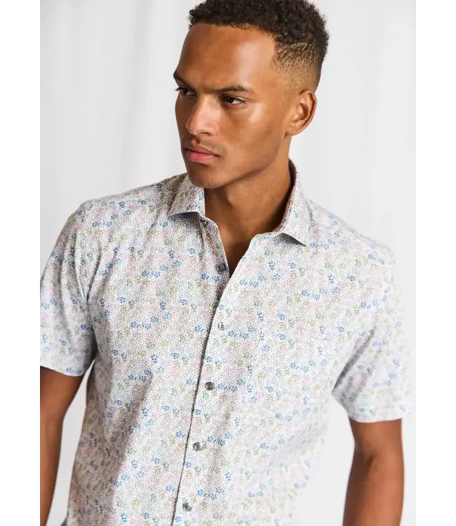 Modern Fit Daisy Print Luka Shirt