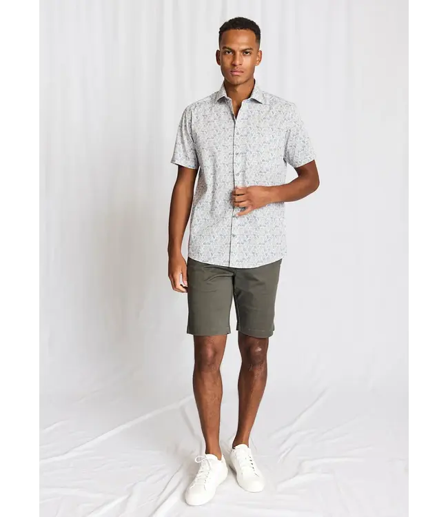 Modern Fit Daisy Print Luka Shirt