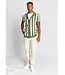 Green White Romeo Full Button Knit