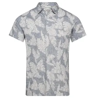 BRUUN & STENGADE Blue Floral Hydra Polo