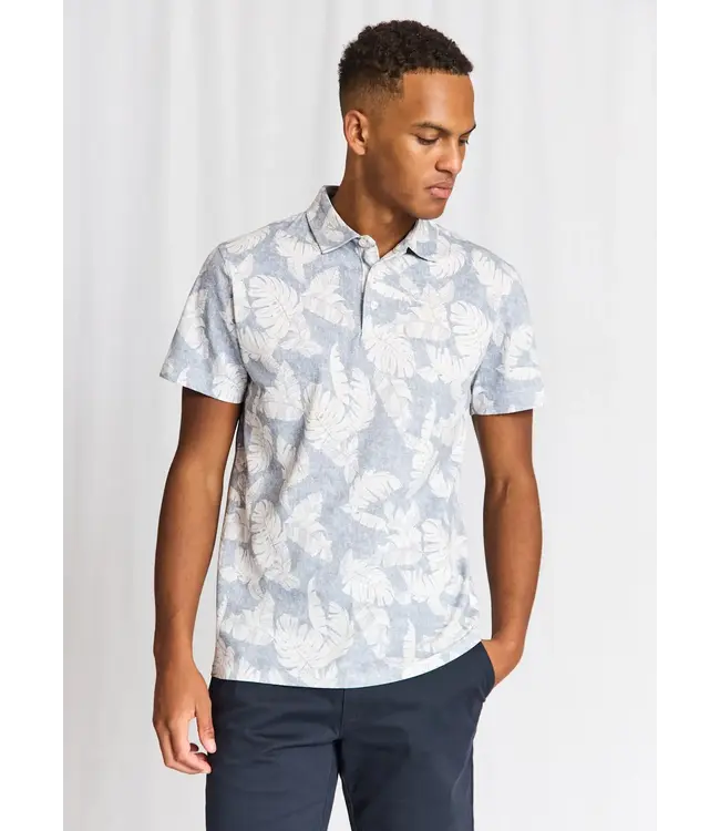 Blue Floral Hydra Polo