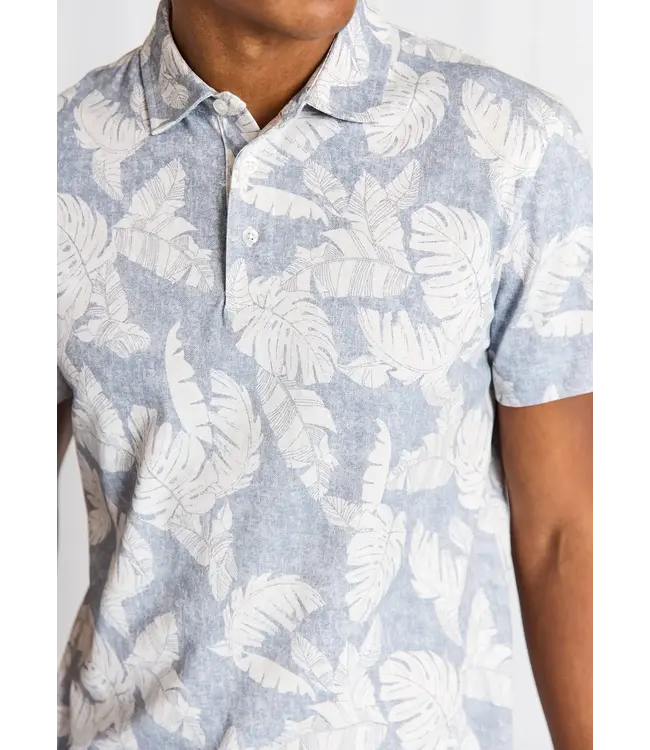 Blue Floral Hydra Polo