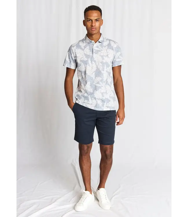 Blue Floral Hydra Polo