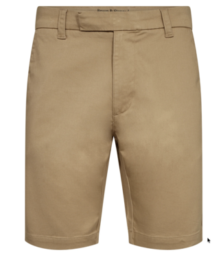 BRUUN & STENGADE Slim Fit Beige Loris Shorts