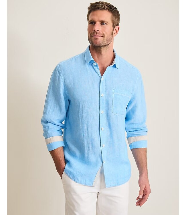 Classic Fit Glass Bead Blue Paradise Breezer Shirt