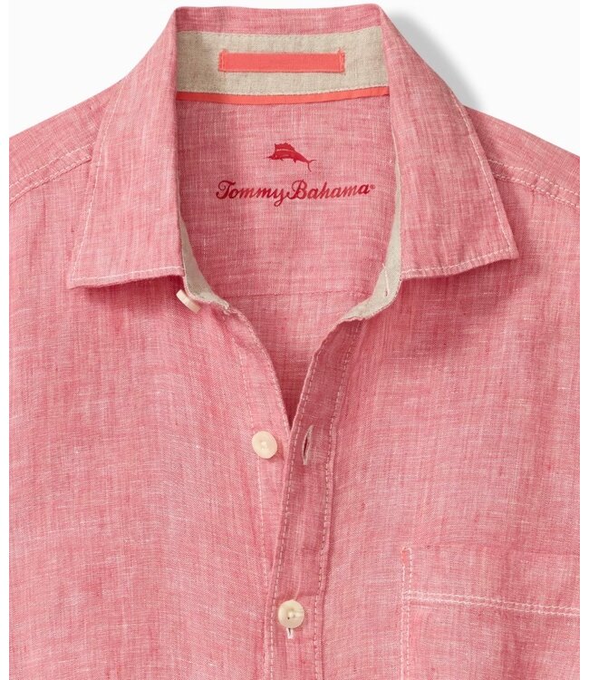 Classic Fit Red Sunset Paradise Breezer Shirt