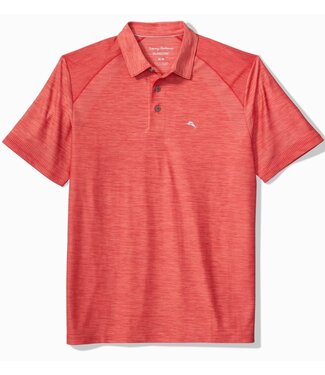 TOMMY BAHAMA Dark Havana Red Palm Coast polo