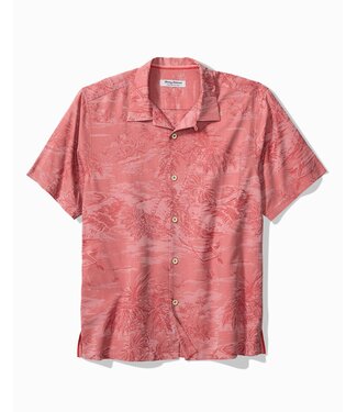 TOMMY BAHAMA Classic Fit Red Suns Coastal Ease Palm Shirt
