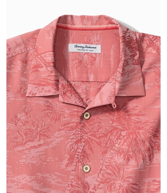 Classic Fit Red Suns Coastal Ease Palm Shirt