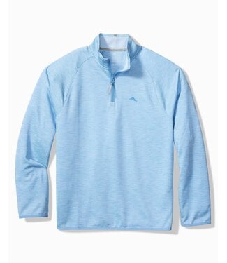 TOMMY BAHAMA Blue Expanse Palm Pro 1/4 Zip