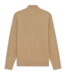 Tan Full Zip Sweater
