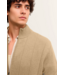 Tan Full Zip Sweater