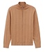 Tan Full Zip Sweater