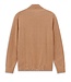 Tan Full Zip Sweater