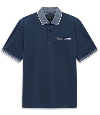 BUGATTI Blue with White Trim Polo