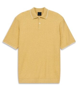 BUGATTI Yellow Textured Polo
