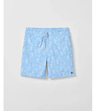 JOHNNIE-O Malibu Blue Swingin Swim Trunks