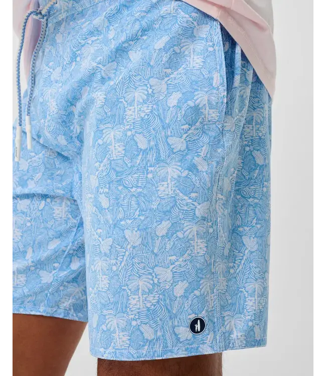 Malibu Blue Swingin Swim Trunks